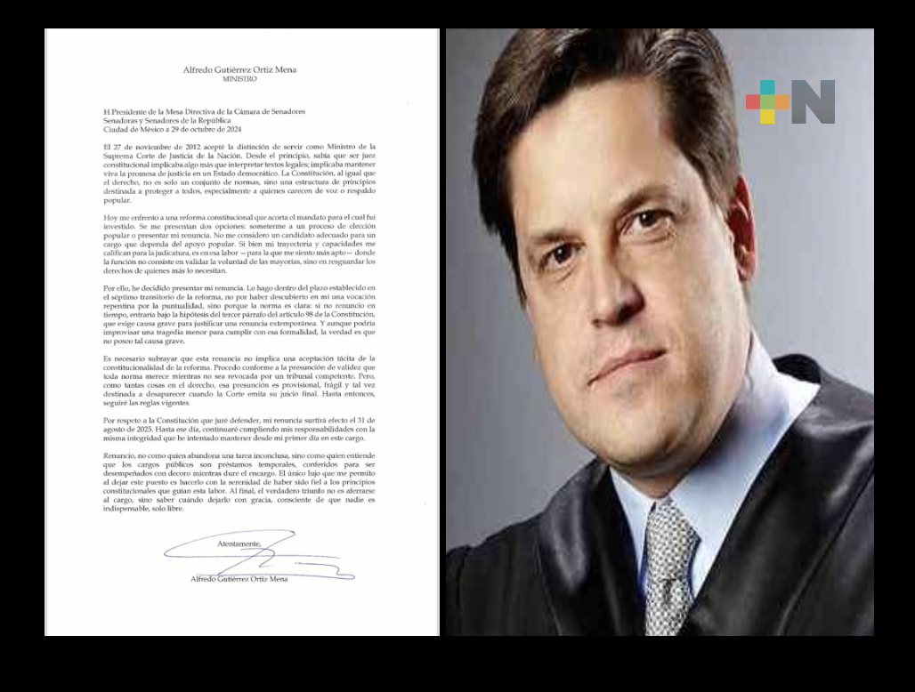 Renuncia Alfredo Gutiérrez Ortiz  como ministro de la SCJN